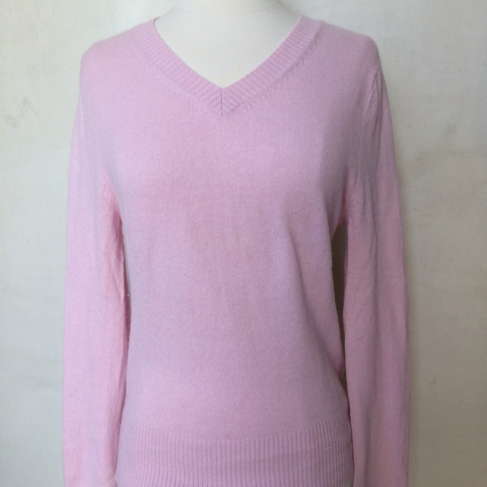 Pink Cashmere Sweater with Sparkly wings embellish